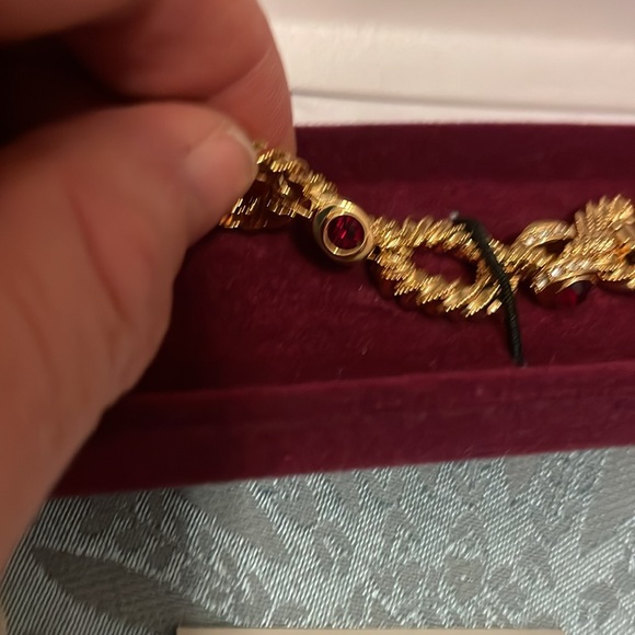 Jackie Kennedy rope and red crystal bracelet brand new - Picture 5 of 6